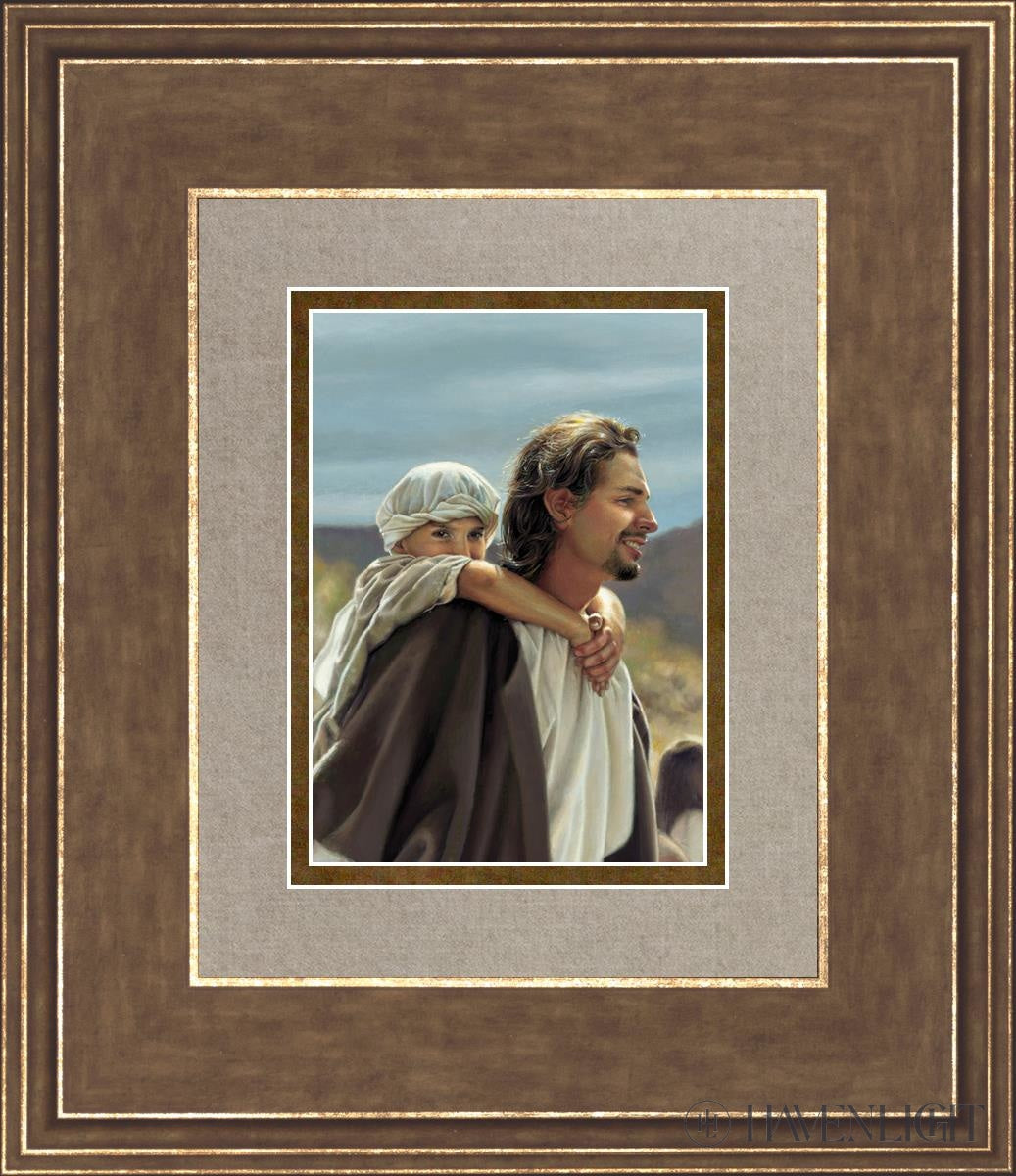 Hold On Tight Open Edition Print / 5 X 7 Gold 12 3/4 14 Art