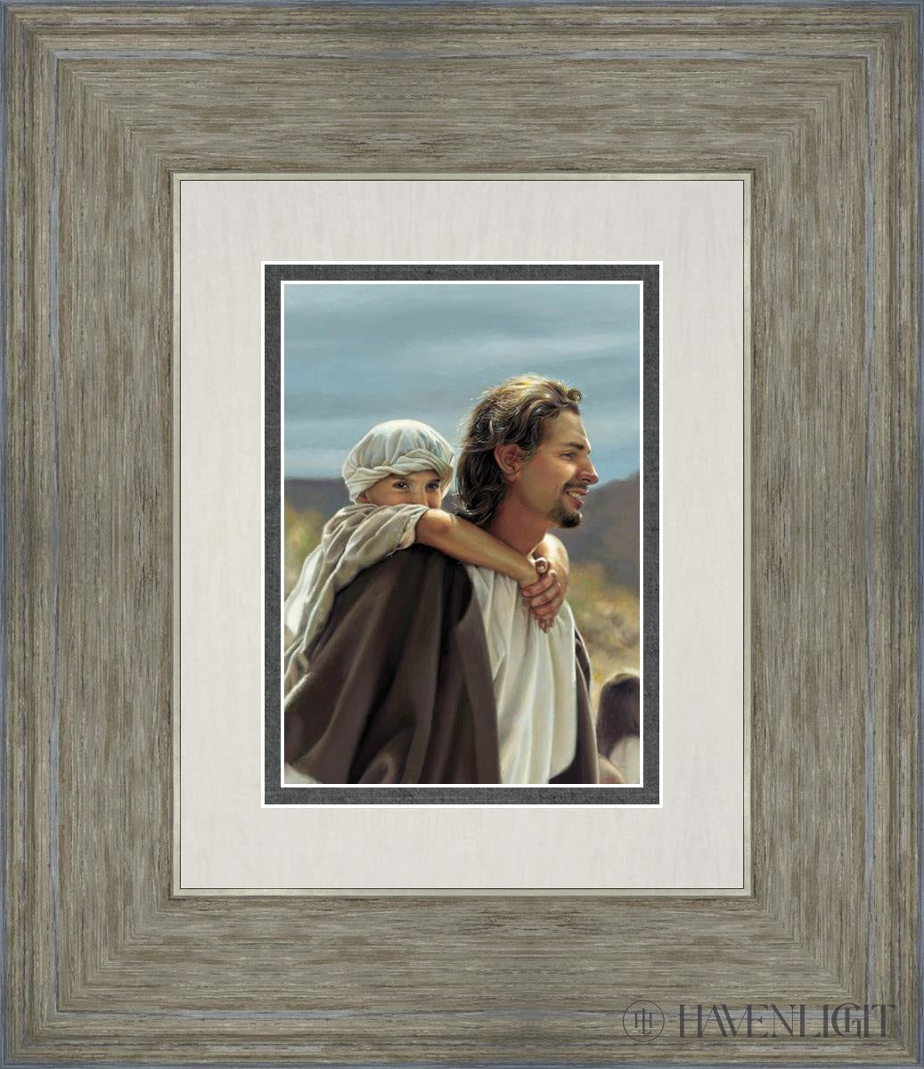 Hold On Tight Open Edition Print / 5 X 7 Gray 12 3/4 14 Art