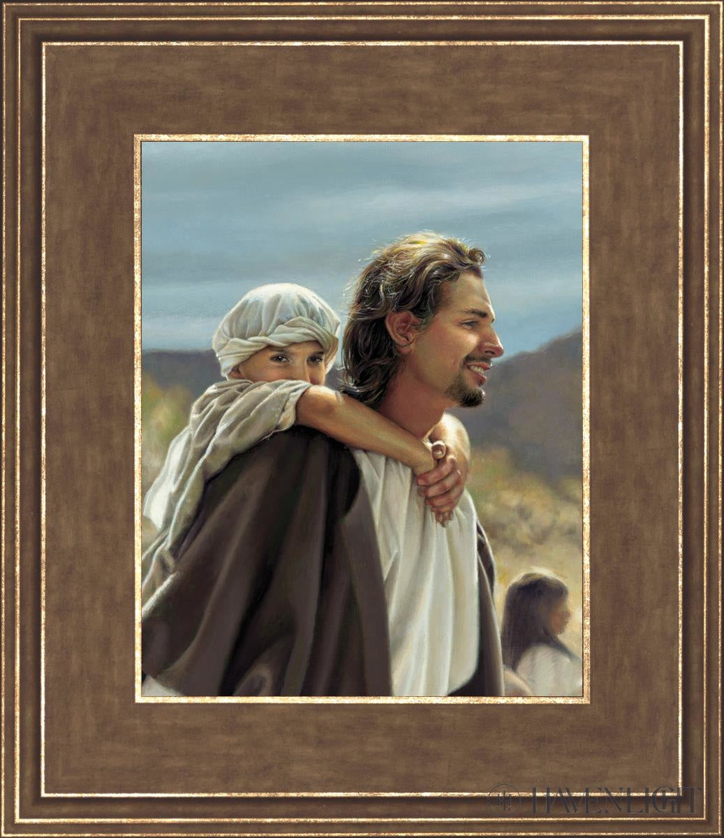 Hold On Tight Open Edition Print / 8 X 10 Gold 12 3/4 14 Art