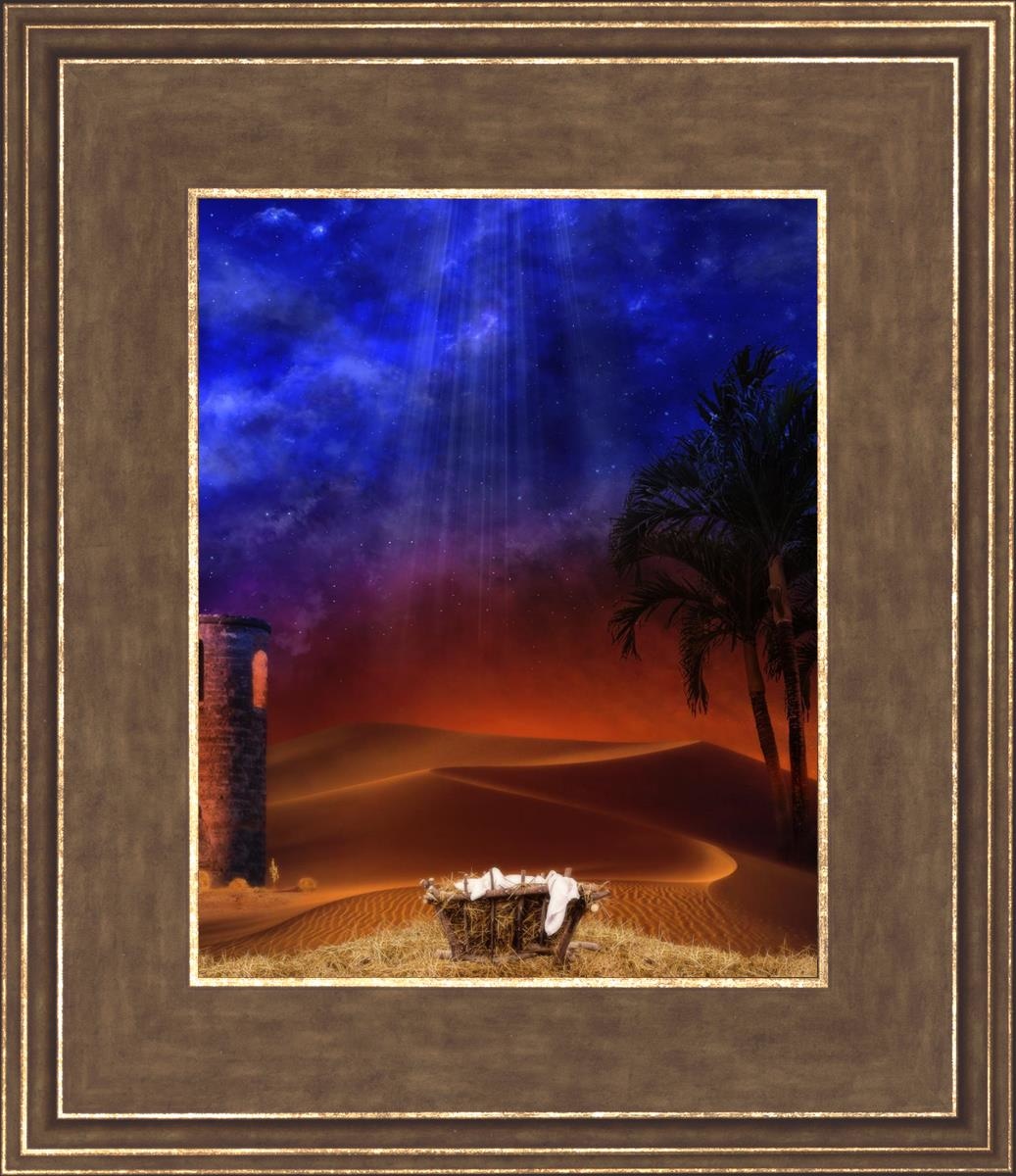 Holy Night Open Edition Print / 8 X 10 Gold 12 3/4 14 Art