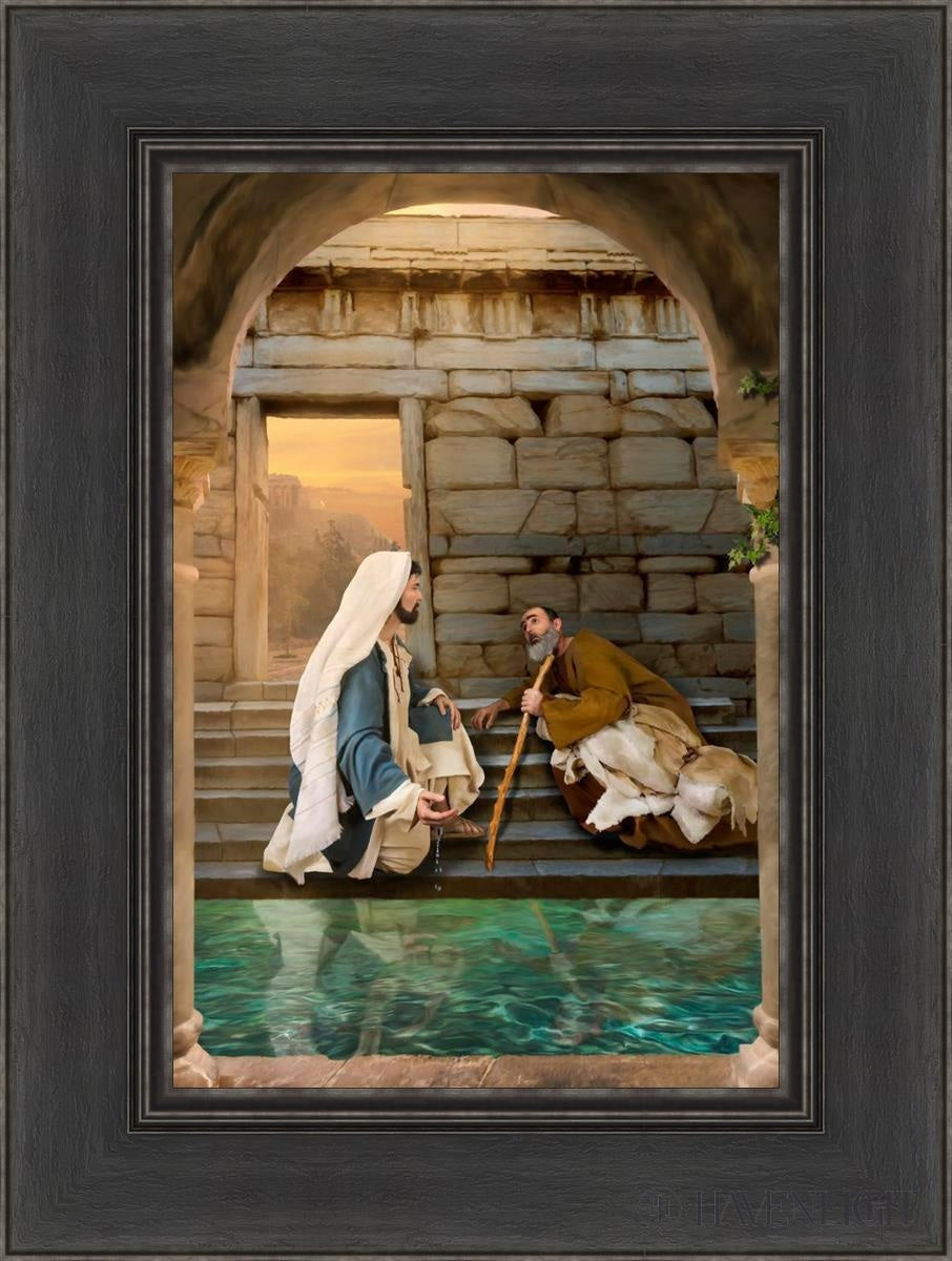 Living Water At Bethesda Open Edition Canvas / 12 X 18 Black 1/2 24 Art
