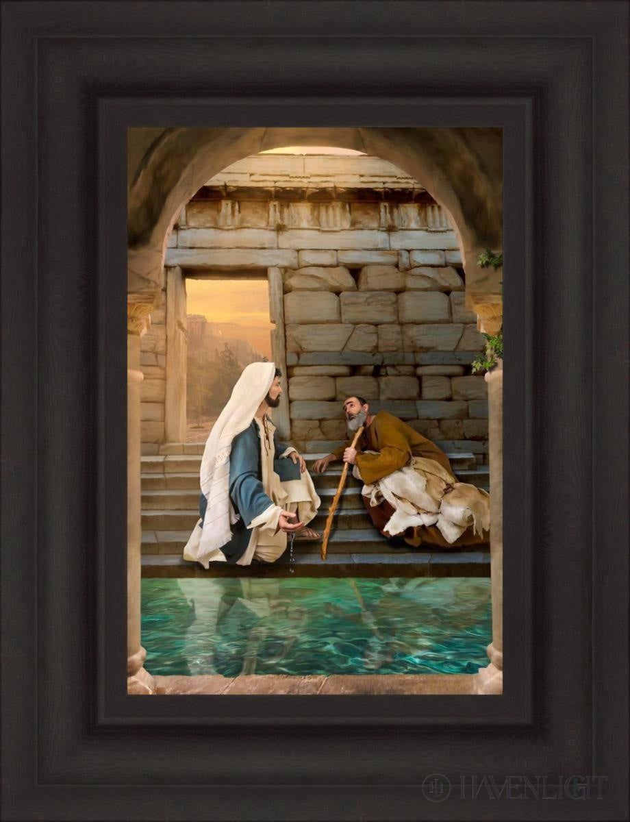Living Water At Bethesda Open Edition Canvas / 12 X 18 Brown 19 3/4 25 Art