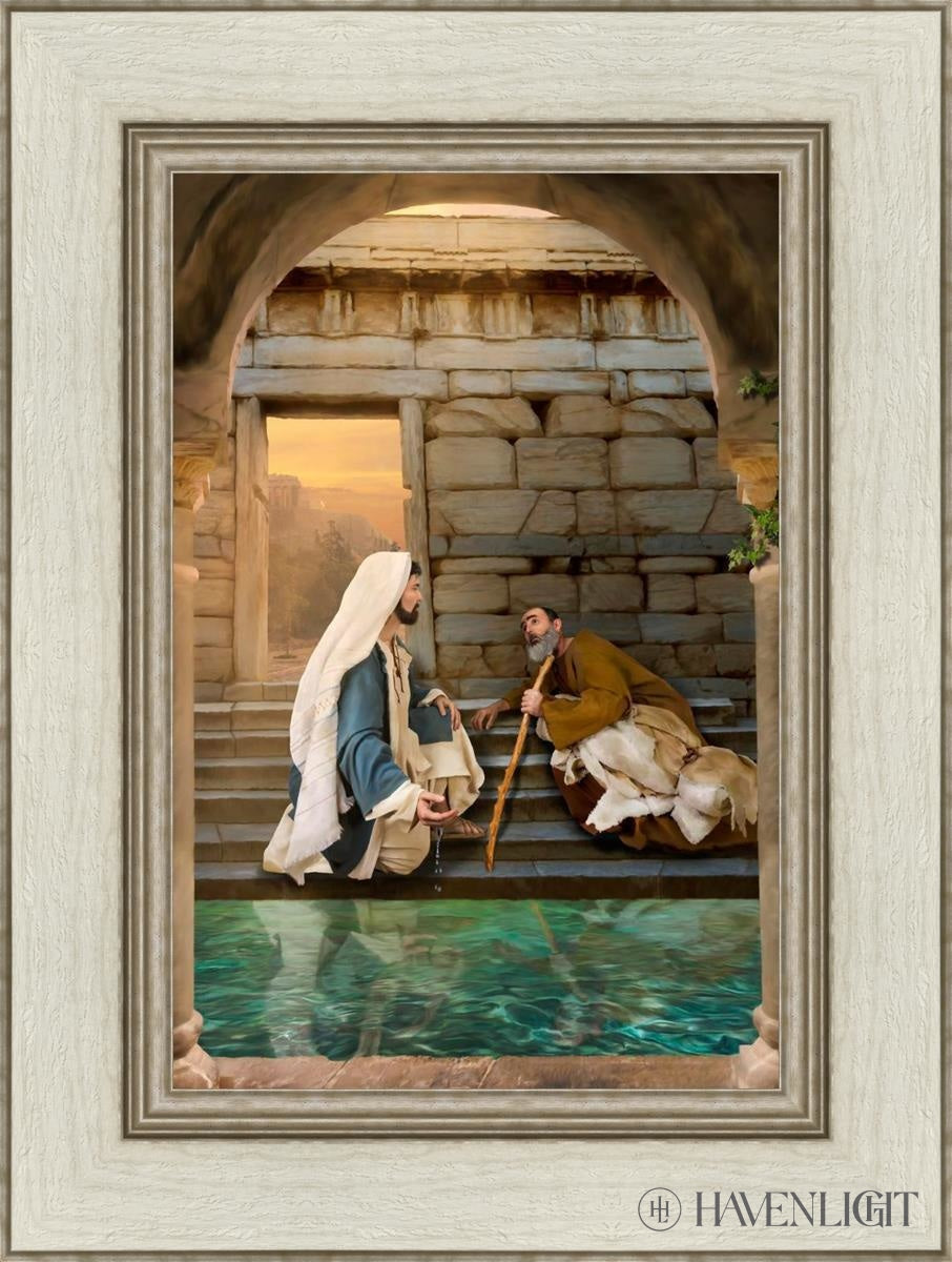 Living Water At Bethesda Open Edition Canvas / 12 X 18 Ivory 1/2 24 Art