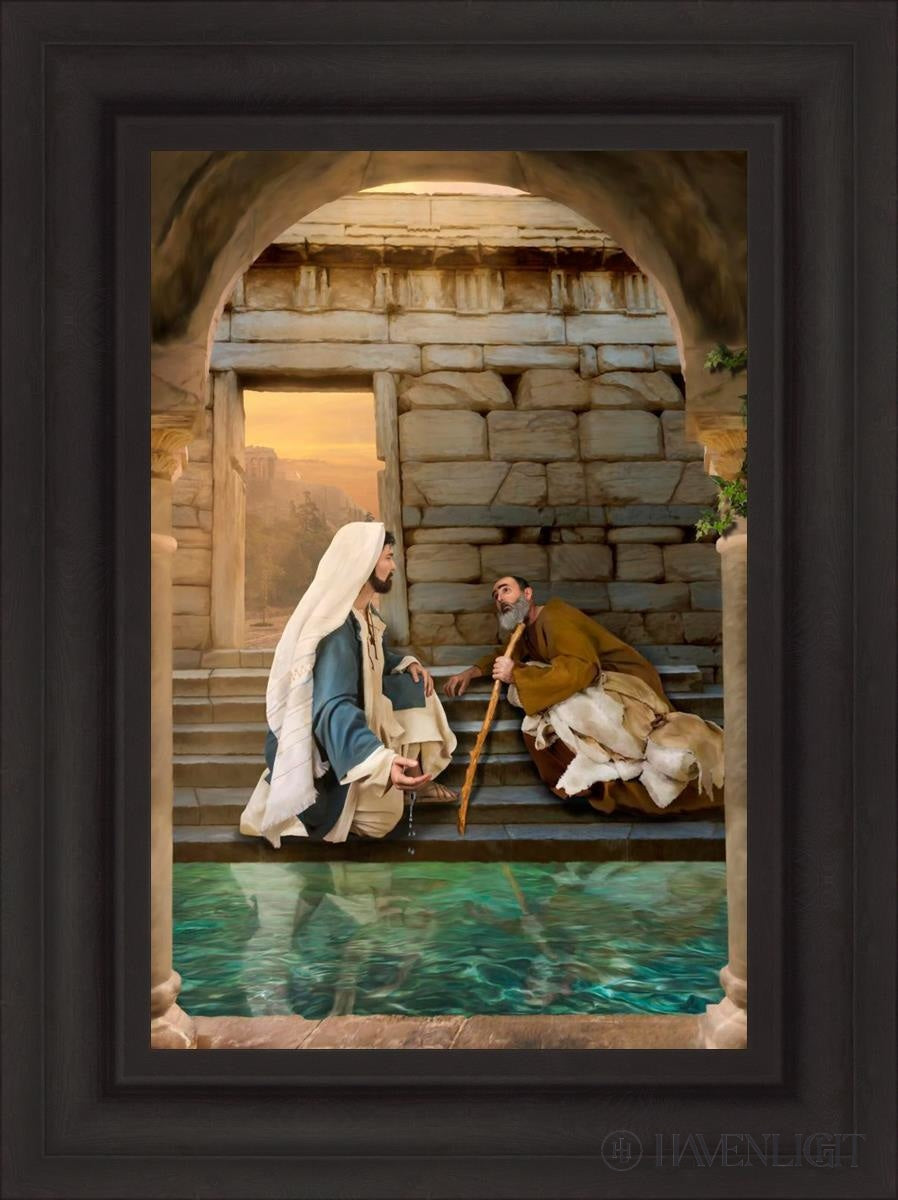 Living Water At Bethesda Open Edition Canvas / 16 X 24 Brown 23 3/4 31 Art
