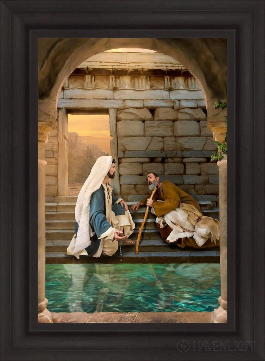 Living Water At Bethesda Open Edition Canvas / 20 X 30 Brown 27 3/4 37 Art