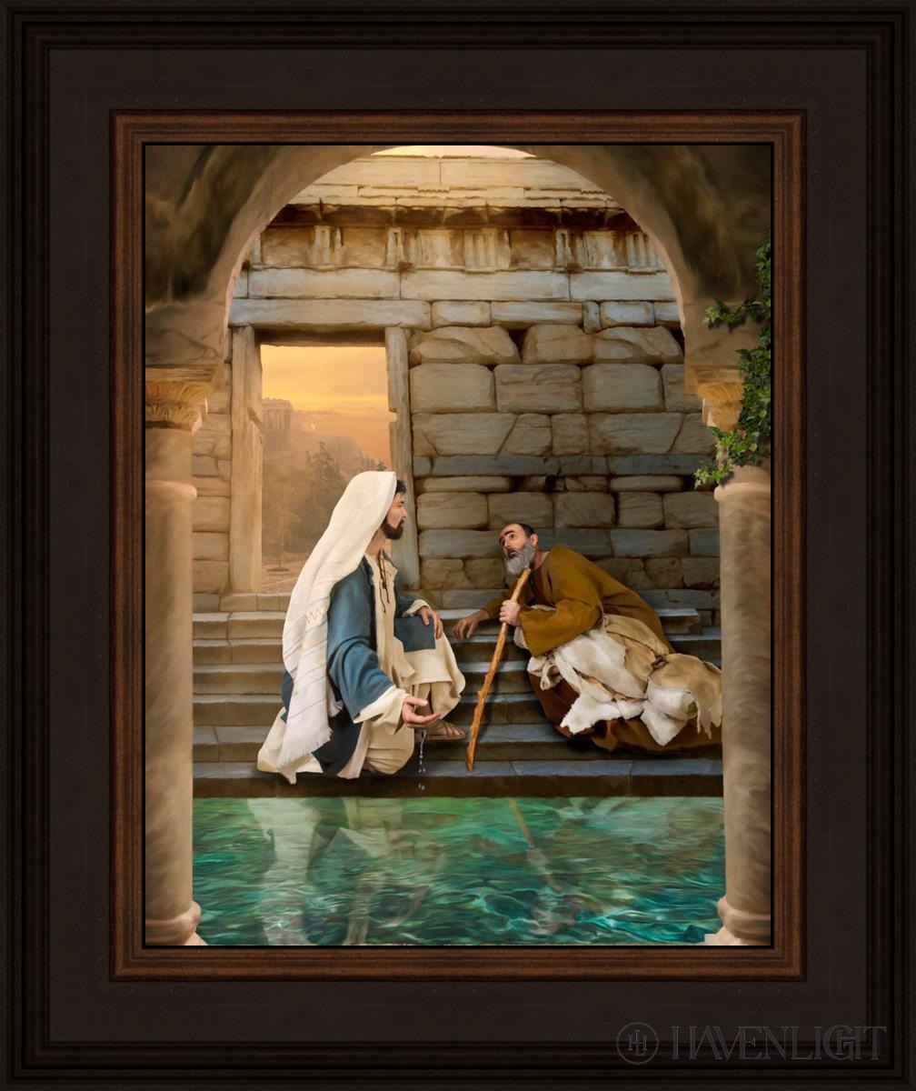 Living Water At Bethesda Open Edition Print / 11 X 14 Brown 15 3/4 18 Art
