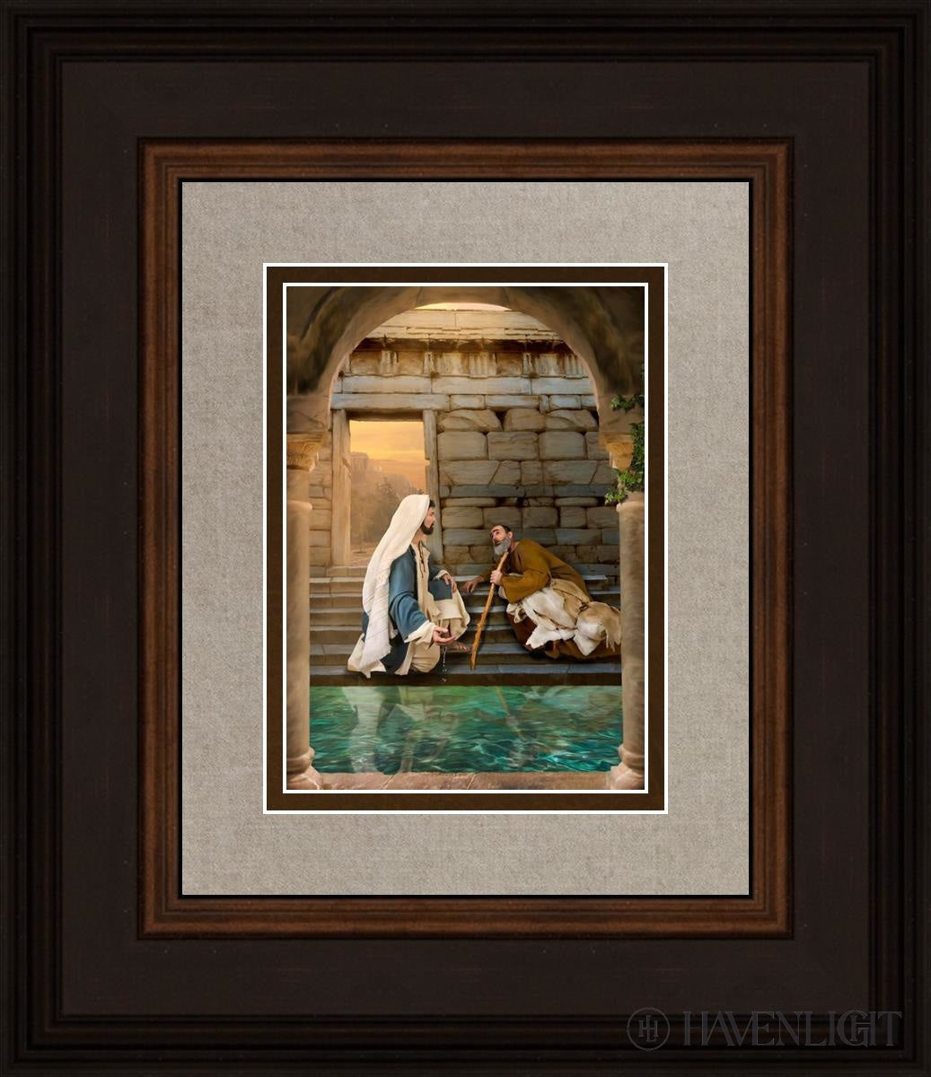 Living Water At Bethesda Open Edition Print / 5 X 7 Brown 12 3/4 14 Art