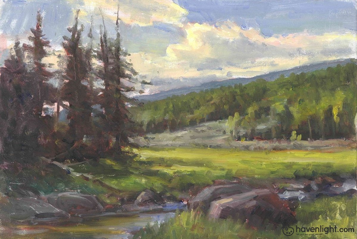 Mammoth Creek 12 X 16 Original Painting