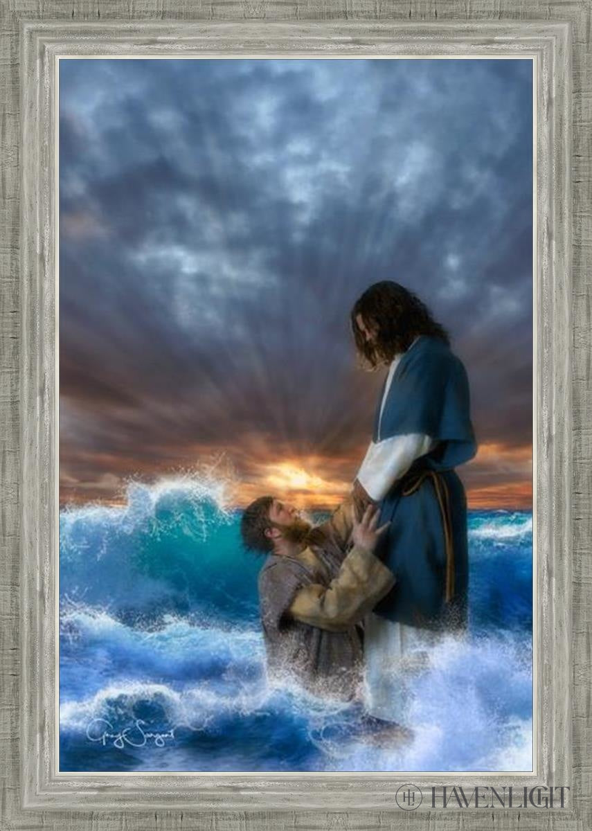 Man Of Faith Open Edition Canvas / 20 X 30 Silver 24 3/4 34 Art