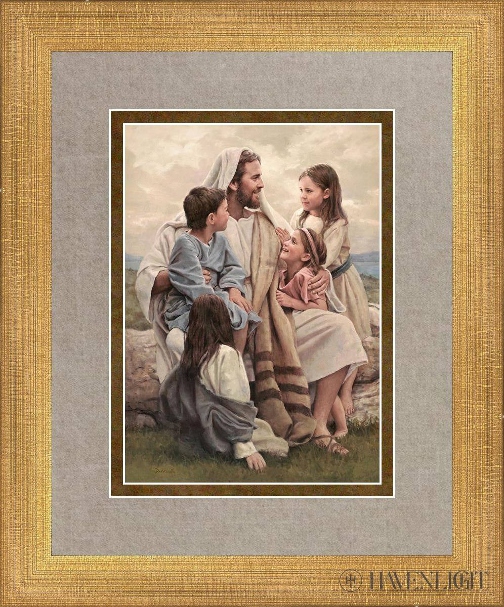 Perfect Love Open Edition Print / 5 X 7 Matte Gold 9 3/4 11 Art