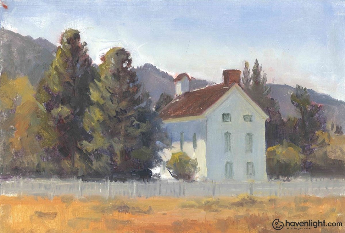 Pine Valley Chapel 11 X 14 Original Painting