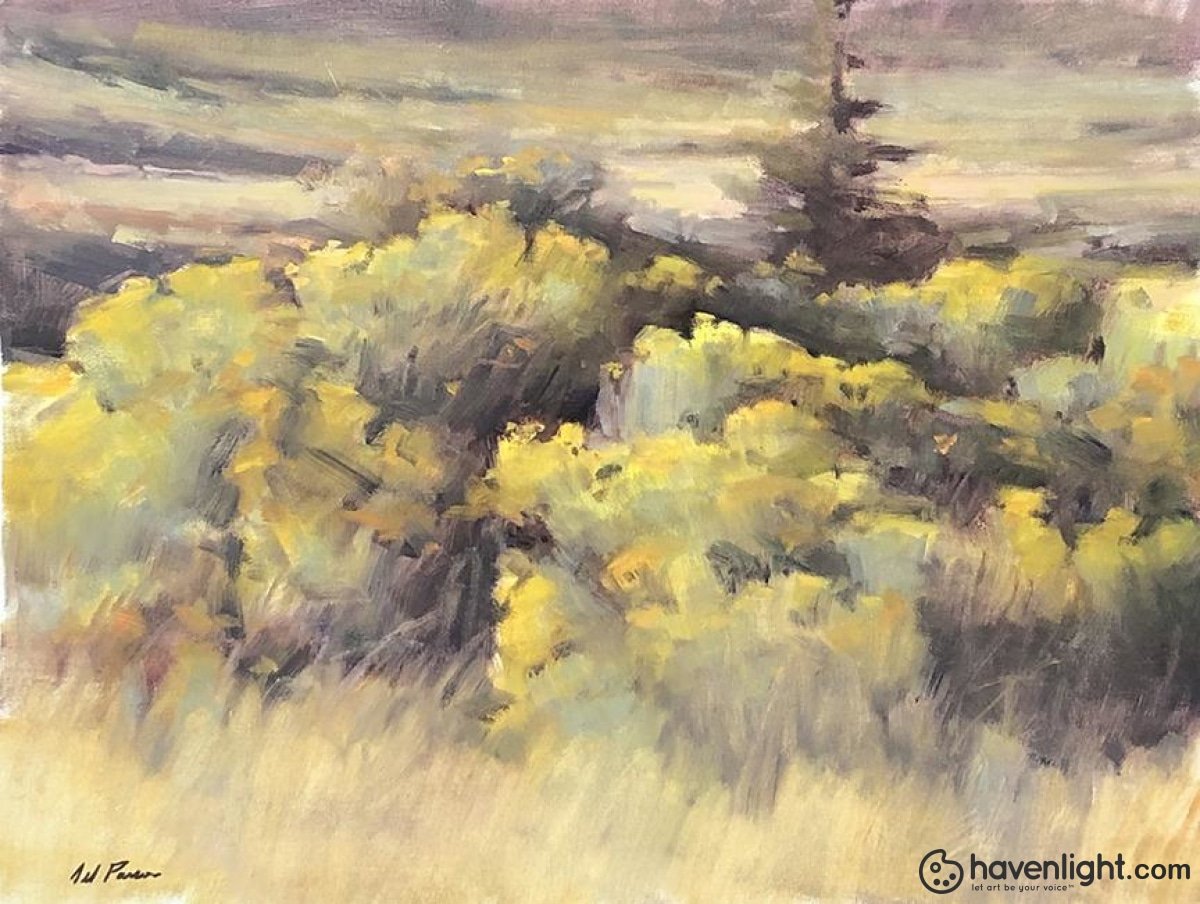 Rabbit Brush 16 X 20 Original Painting