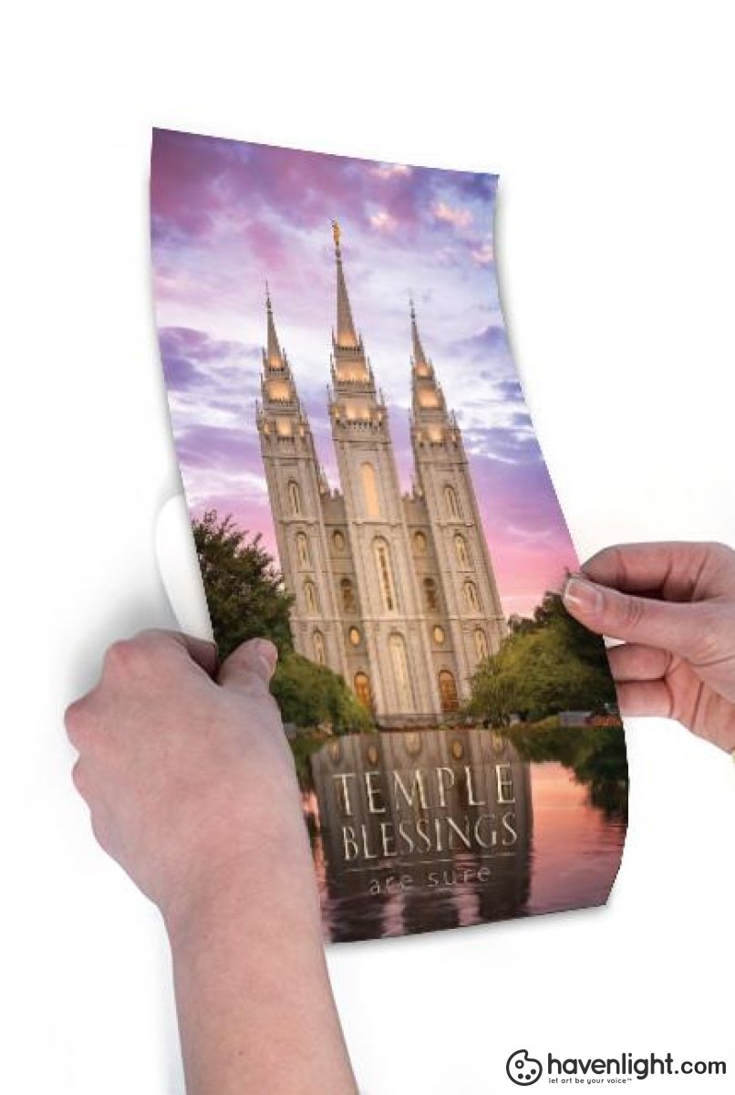 Salt Lake For Time And All Eternity Repositionable Poster Open Edition Print / 11 X 17 Only Art