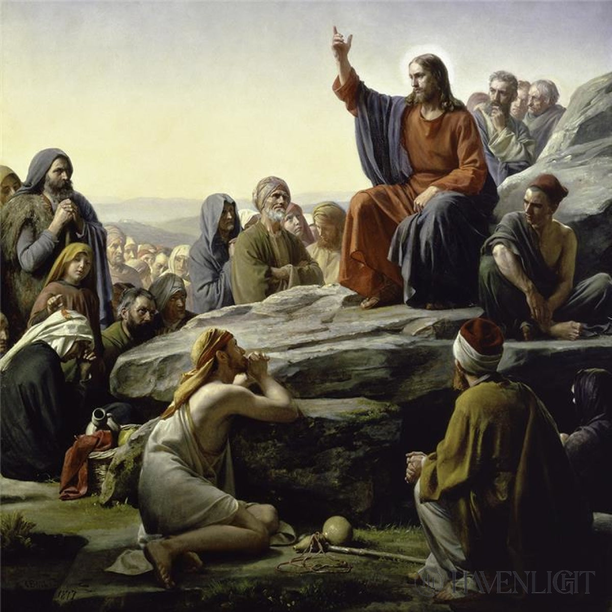 Sermon On The Mount Open Edition Canvas / 20 X Rolled In Tube Art
