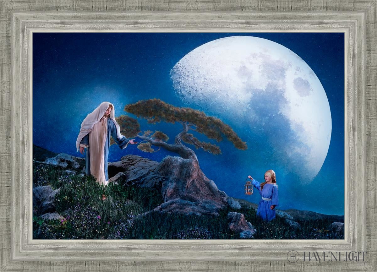 Teach Me To Walk In The Light Open Edition Canvas / 24 X 16 Silver 28 3/4 20 Art