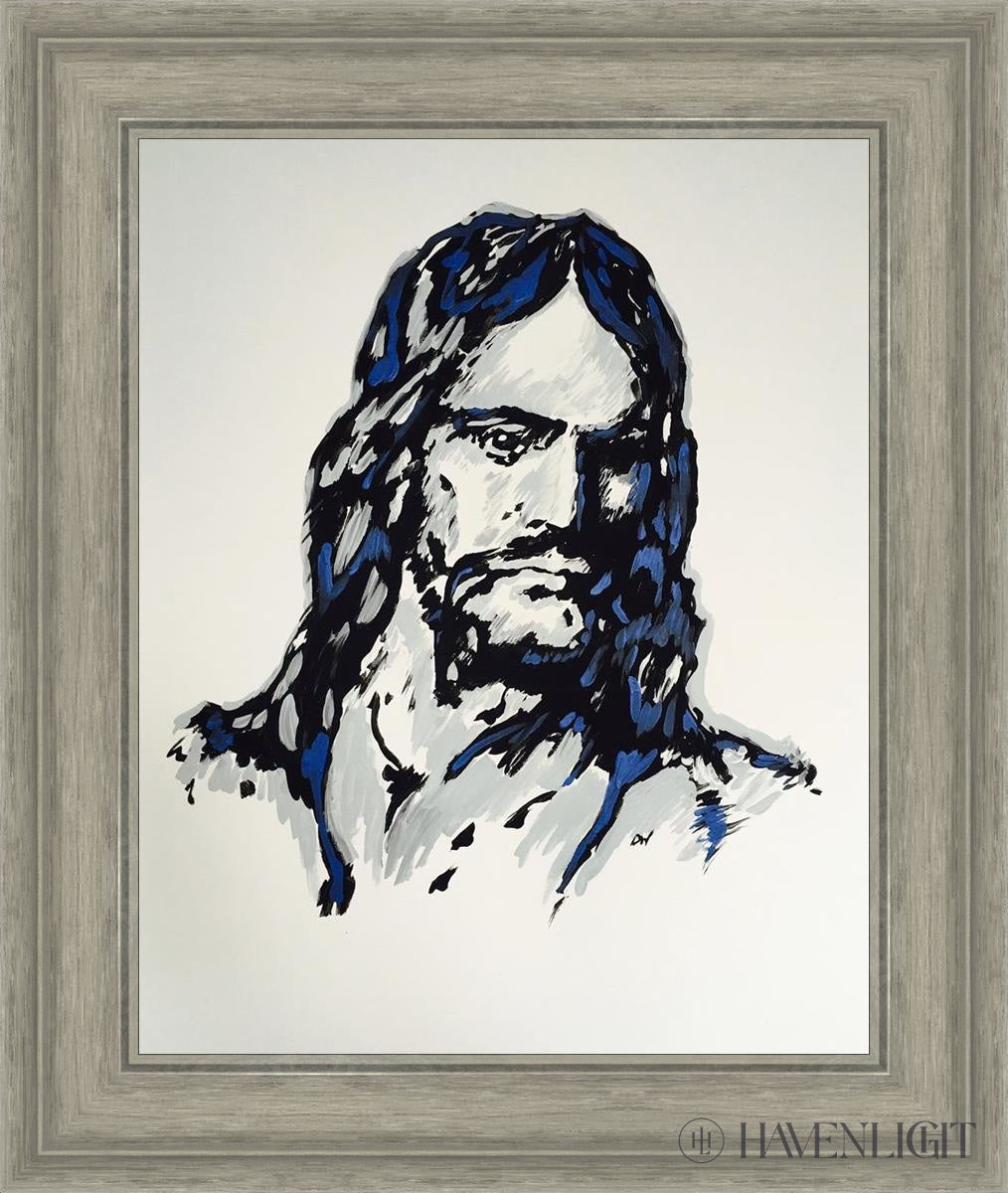 The Christ Open Edition Print / 16 X 20 Gray 21 3/4 25 Art