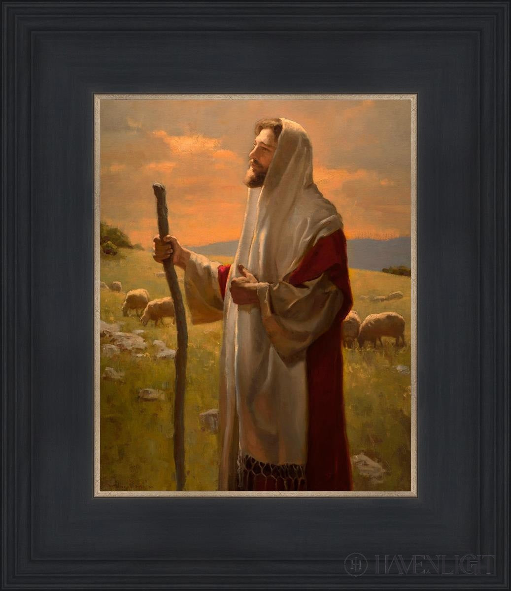 The Good Shepherd Open Edition Print / 8 X 10 Black 12 3/4 14 Art