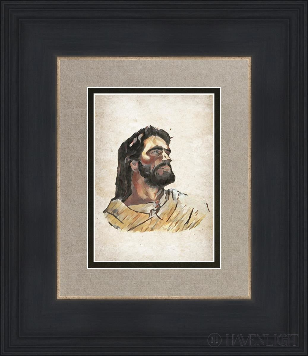 The Strength Of Christ Open Edition Print / 5 X 7 Black 12 3/4 14 Art