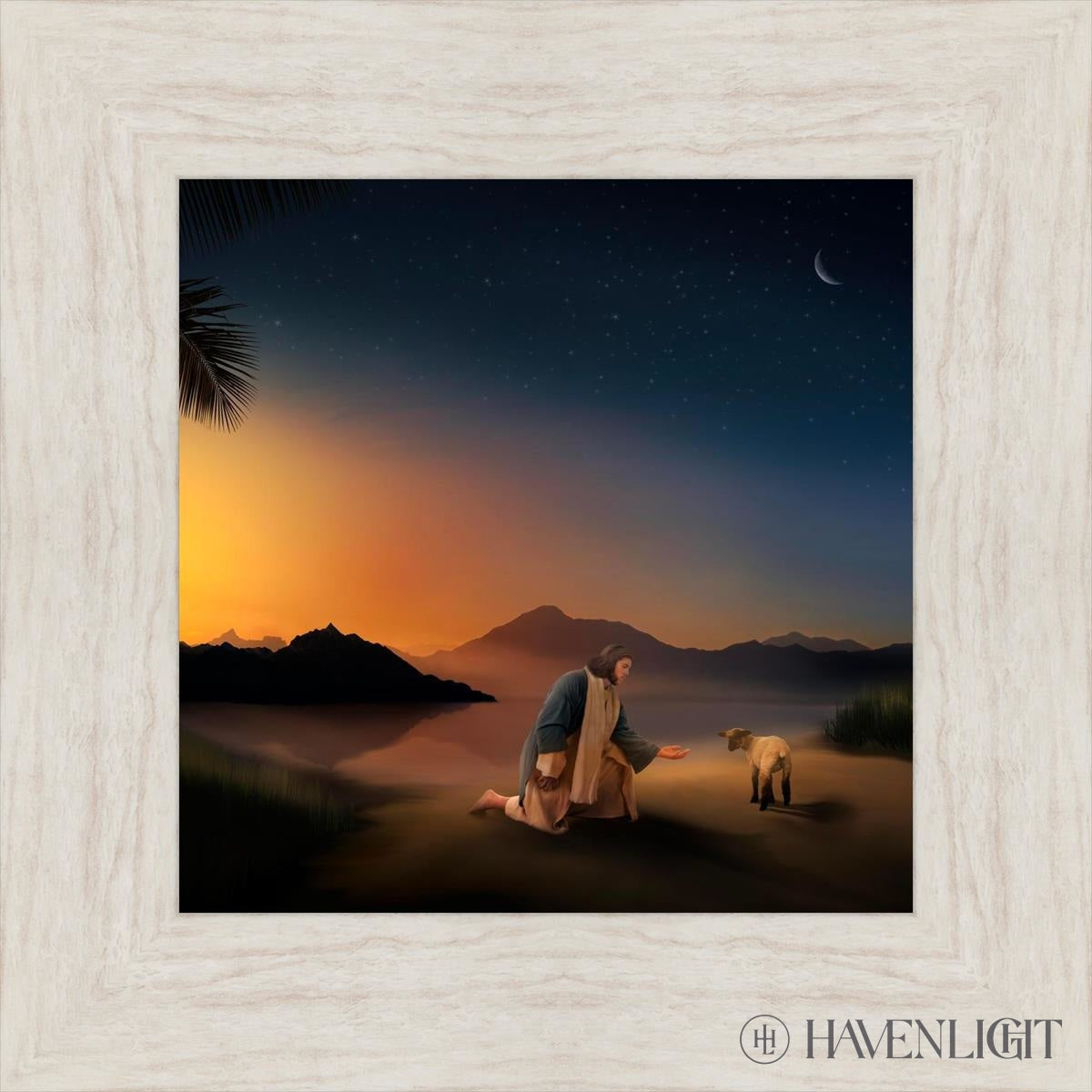 Time With The Lamb Open Edition Print / 12 X Ivory 17 1/2 Art