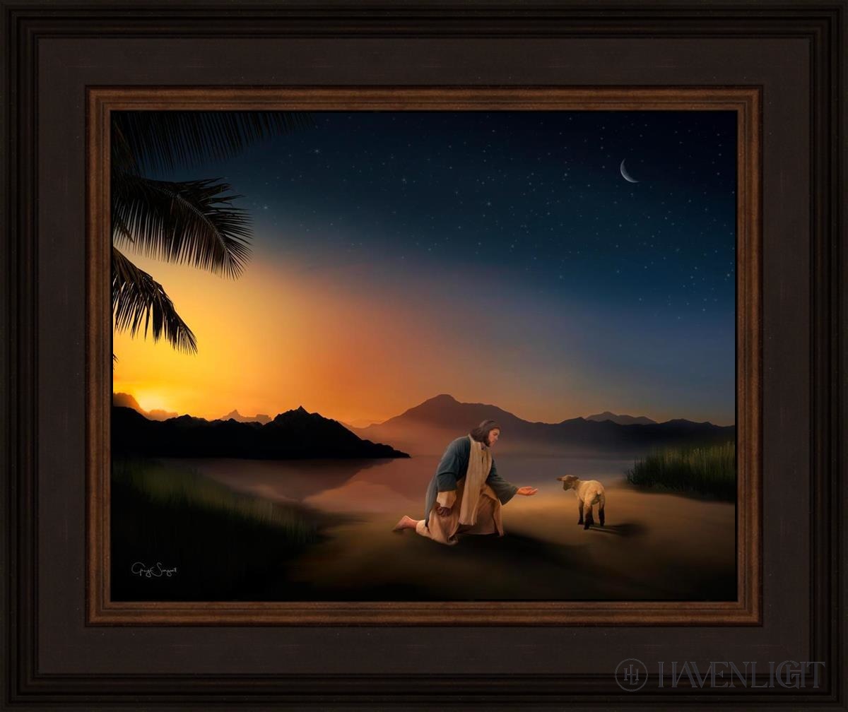 Time With The Lamb Open Edition Print / 14 X 11 Brown 18 3/4 15 Art