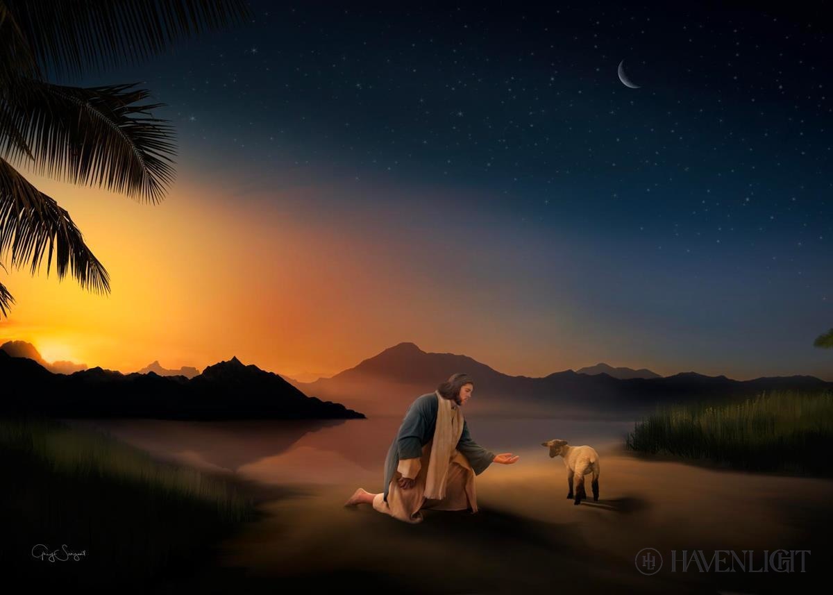Time With The Lamb Open Edition Print / 7 X 5 Only Art