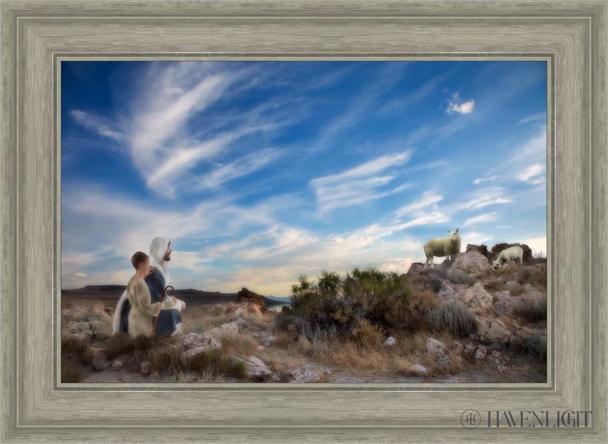 Training The Young Shepherd Open Edition Canvas / 24 X 16 Gray 29 3/4 21 Art