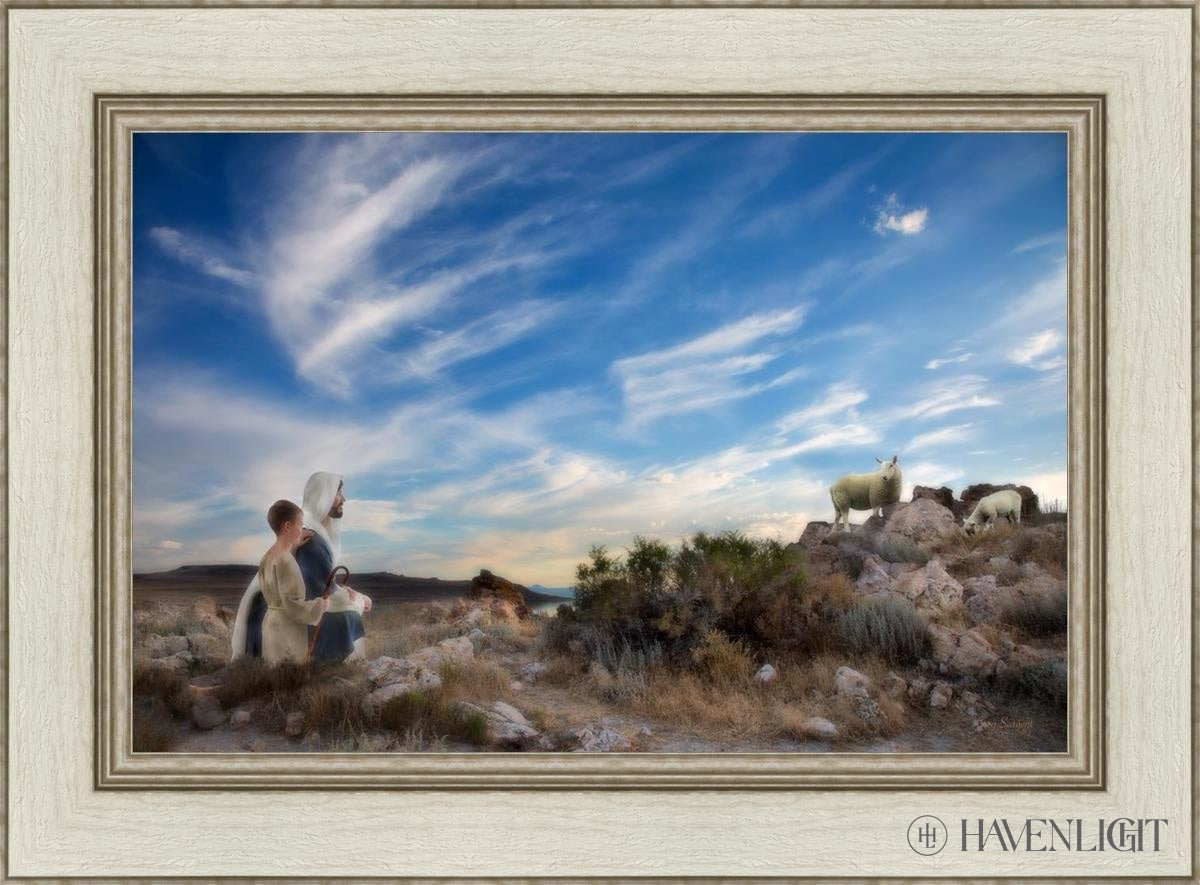 Training The Young Shepherd Open Edition Canvas / 24 X 16 Ivory 30 1/2 22 Art