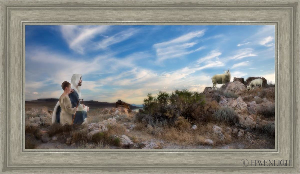 Training The Young Shepherd Open Edition Canvas / 30 X 15 Gray 35 3/4 20 Art