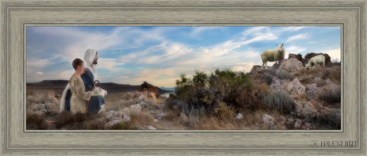 Training The Young Shepherd Open Edition Canvas / 36 X 12 Gray 41 3/4 17 Art