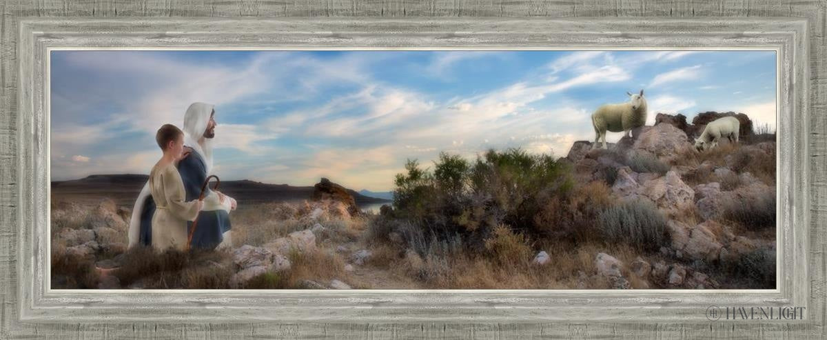 Training The Young Shepherd Open Edition Canvas / 36 X 12 Silver 40 3/4 16 Art