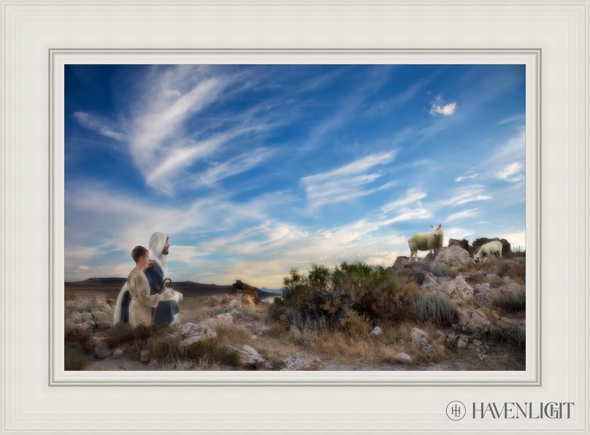Training The Young Shepherd Open Edition Canvas / 36 X 24 White 45 3/4 33 Art