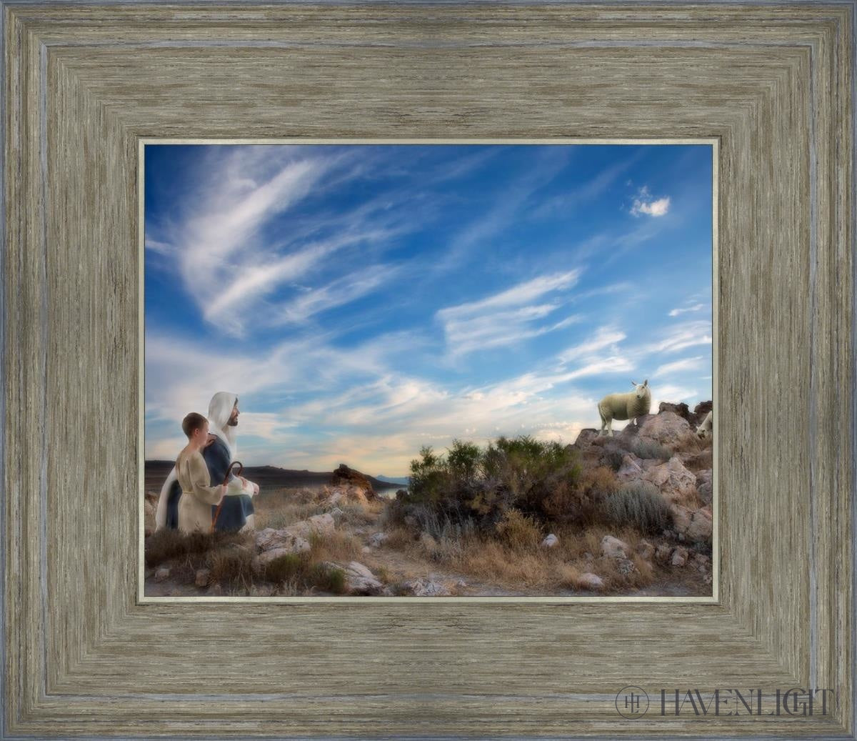 Training The Young Shepherd Open Edition Print / 10 X 8 Gray 14 3/4 12 Art