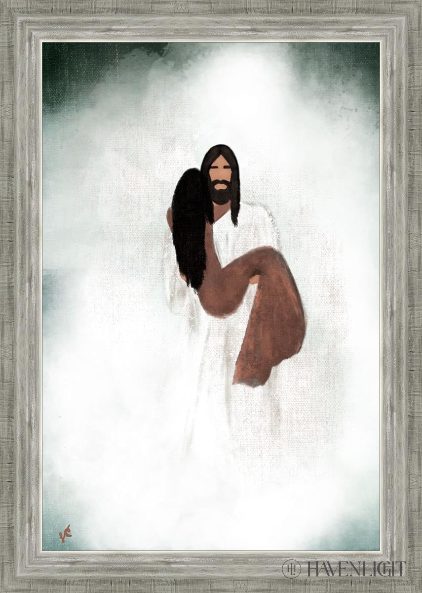 Walk You Through The Storm Open Edition Canvas / 20 X 30 Silver 24 3/4 34 Art