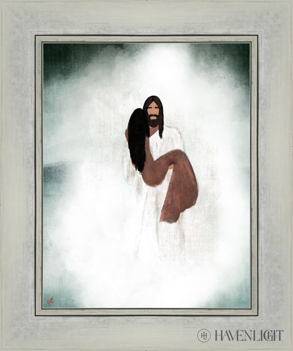 Walk You Through The Storm Open Edition Print / 11 X 14 Silver 15 1/4 18 Art