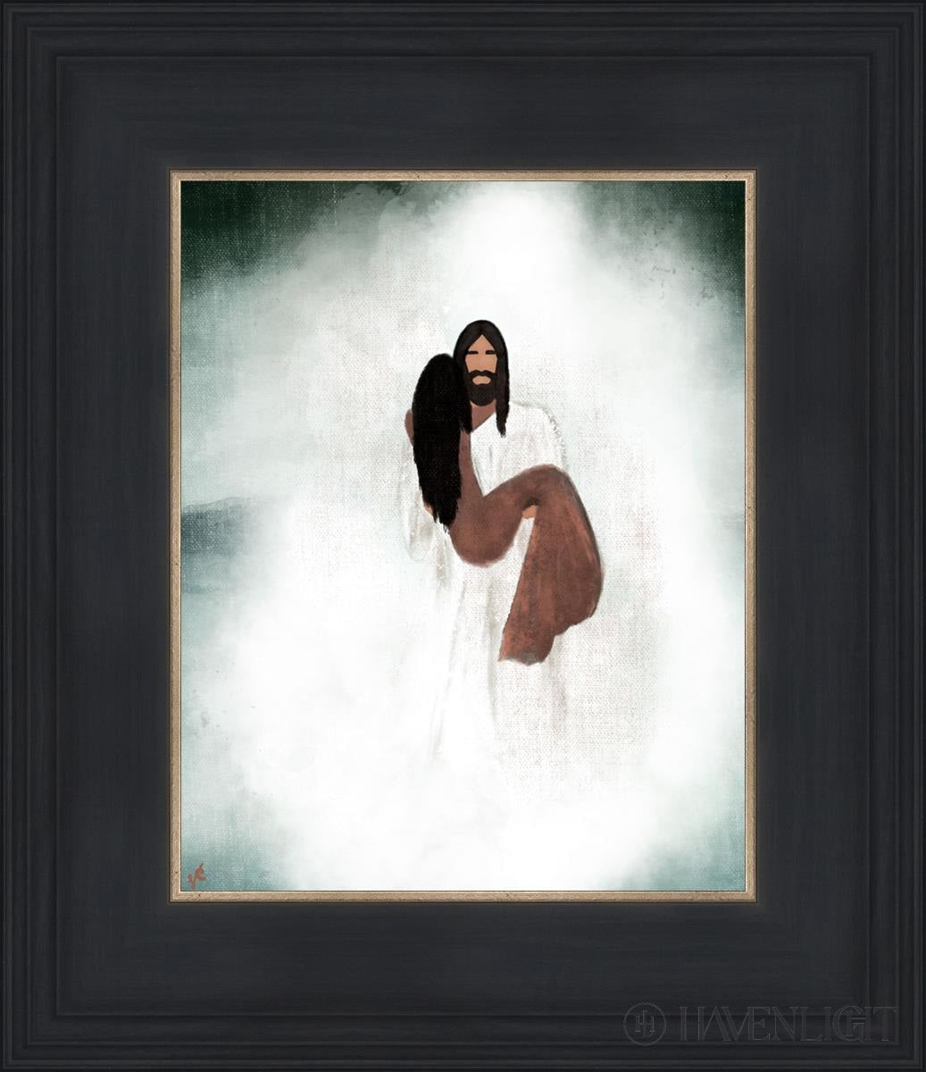 Walk You Through The Storm Open Edition Print / 8 X 10 Black 12 3/4 14 Art