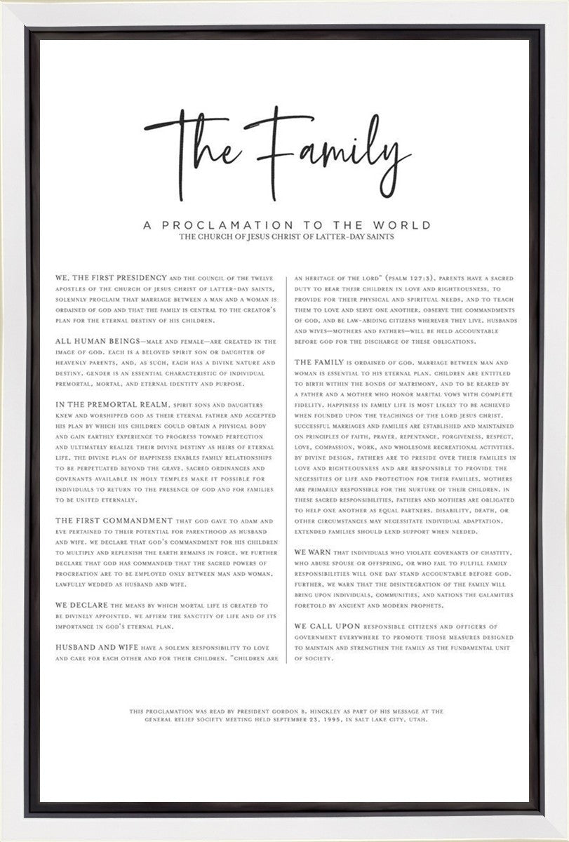 The Proclamation To The Family