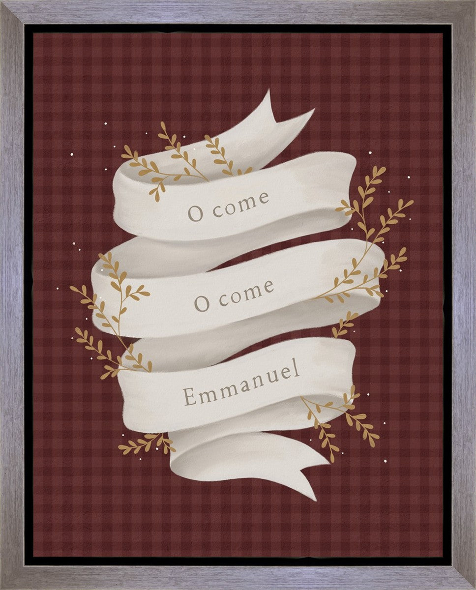 O Come Emmanuel Red Gallery Wrap