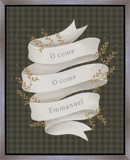 O Come Emmanuel Green Gallery Wrap