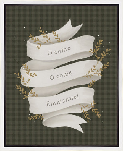 O Come Emmanuel Green Gallery Wrap