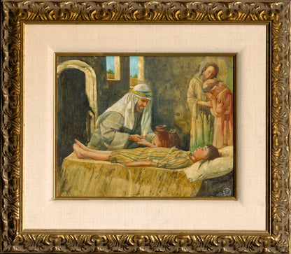 Raising The Daughter of Jairus Original Artwork