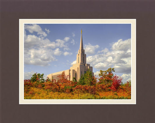 Oquirrh Mtn. Utah Temple Fall Colors