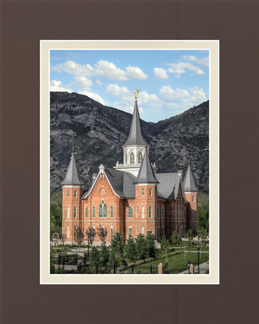 Provo City Center Utah Temple Y Mountain Portrait