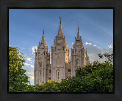 Salt Lake City Utah Temple In His Light Gallery Wrap
