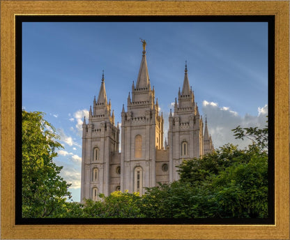 Salt Lake City Utah Temple In His Light Gallery Wrap