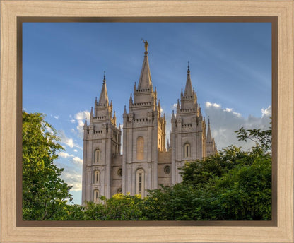 Salt Lake City Utah Temple In His Light Gallery Wrap