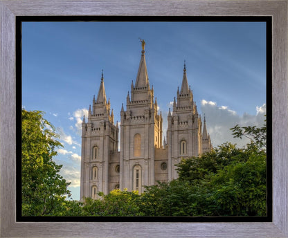 Salt Lake City Utah Temple In His Light Gallery Wrap