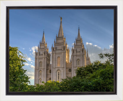 Salt Lake City Utah Temple In His Light Gallery Wrap
