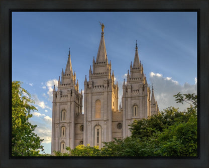 Salt Lake City Utah Temple In His Light Gallery Wrap