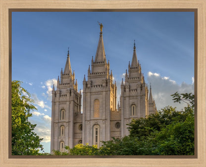 Salt Lake City Utah Temple In His Light Gallery Wrap