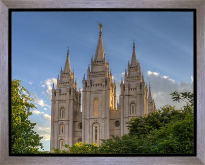 Salt Lake City Utah Temple In His Light Gallery Wrap